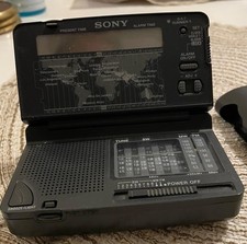 Sony ICF radio, SW12 working in fair condition.No clock LCD display
