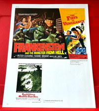 Frankenstein/Monster From Hell Hammer Movie/Film Poster Art PICTURE/PRINT 13"x10