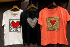 NEW KEITH HARING T SHIRT HEART
