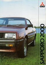 Mitsubishi Colt Sapporo 2000 GSR & GLS 1982-84 UK Market Foldout Sales Brochure 