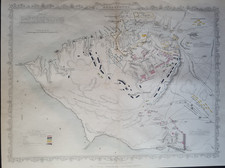 Antique map siege - (c.,