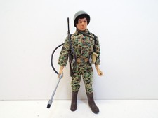 VINTAGE ORIGINAL 1964 HASBRO PALITOY ACTION MAN MARINE WITH FLAMETHROWER (A24)