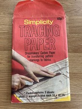 Simplicity Sewing Pattern Tracing Paper Unused c 1970