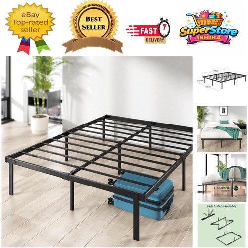 Elegant 4ft6 black metal bed - elegant,