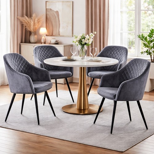 Velvet accent armchair - accent, 1