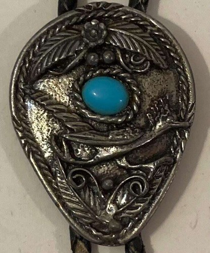 Vintage metal bolo tie - vintage, tie,
