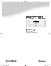 Rotel RSX-1550 Surround