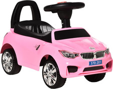 Pink Kids Ride-On Car W/ Horn
