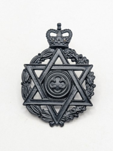 Military cap badge - badge, blackened
