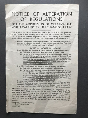 1940 railway clearing house - 1940,