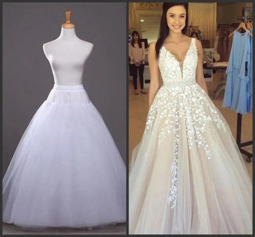White tulle petticoat line - white, a-line