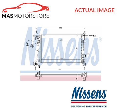 Engine cooling radiator - engine,