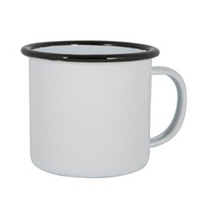 White Enamel Mugs Home Outdoor