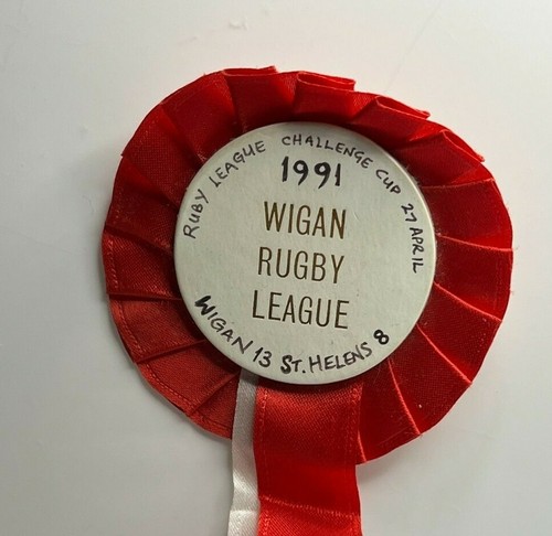 Wigan rugby league rosette - wigan,