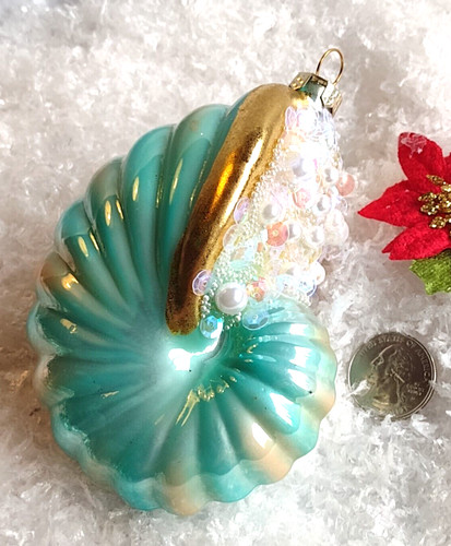 Christmas ornament nautilus - christmas,