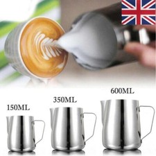 Stainless Steel Milk/Coffee Frothing Jug Frother Latte Container Metal Pitcher