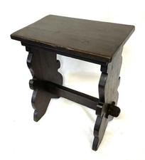Antique Oak Joint Stool /