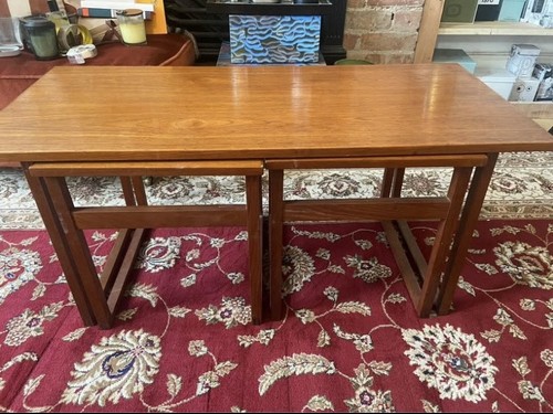 Mid century teak nest - nest, of