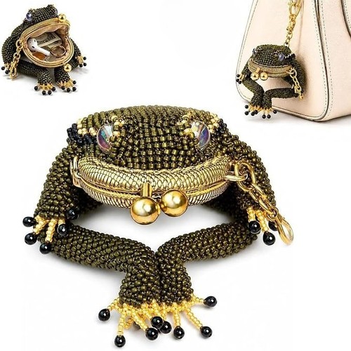 Charming frog coin purse - charming, purse,