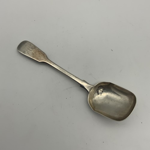 Antique silver sugar shovel - sugar,