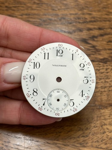 Waltham pocket watch enamel - waltham,