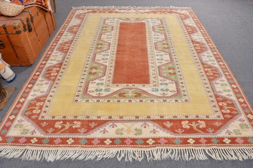 Vintage rug 9x9 ft large - vintage,