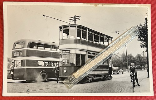 Bury tram bus at - at, three
