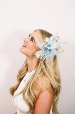 Small Flower Feather Hair Hat