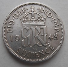 1948 SIXPENCE