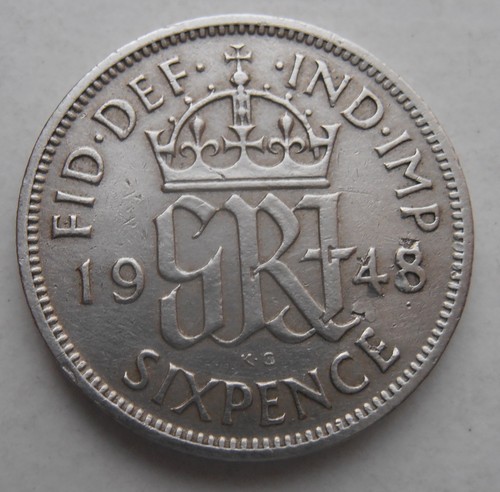 1948 sixpence - 1948,