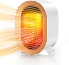 Electric Heater, Heaters for Home, 1200W Energy Efficient Space Silent White 