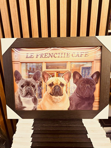 Black wooden box frame - box,