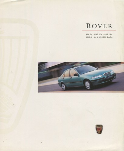 Car brochure rover 414 - brochure:, 8v