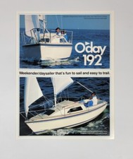1980s O'day 192 Vintage Dealer Sales Brochure  - Oday Daysailer Sailboat