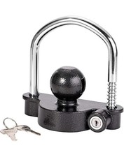 CZC AUTO Trailer Hitch Lock Universal Tow Ball Coupler Security Kit Heavy Duty 