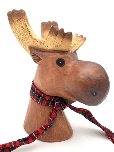 Moose head paper - moose, mache
