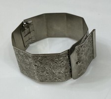 Vintage White Metal Silver