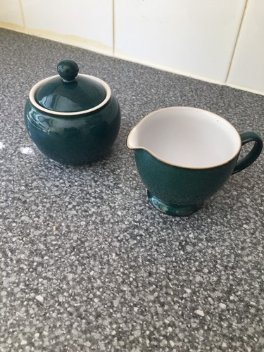 Denby greenwich green milk jug - denby,