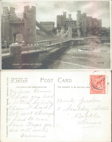 Conway castle and bridge - and,