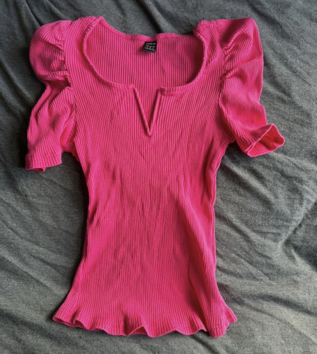 Shien women pink ribbed knit - pink,