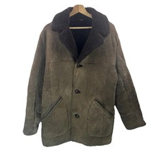 Vintage Sheepskin Coat Brown