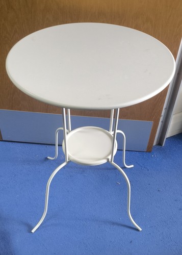 White round side - table, (51cm)