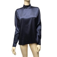 Go Silk Blouse Gray Stretch