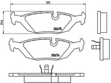 BREMBO P06009 Brake Pad Set