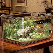 1 PC Transparent Aquarium Creative Desktop Fish Tank for Office Home Decor