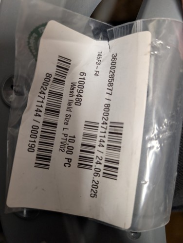 Winterhalter wash field size - winterhalter,