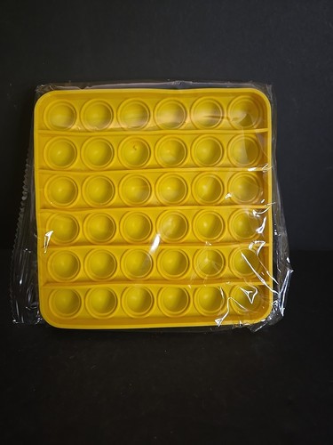 Yellow fidget popper 6x6 - fidget,