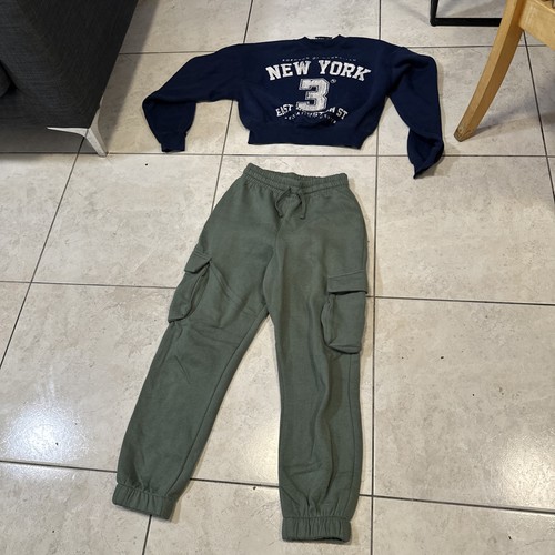 Ladies khaki zara trousers - zara,