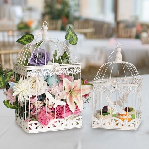 Metal bird cage ornaments - metal,