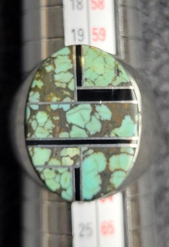 Navajo turquoise mens ring - navajo,